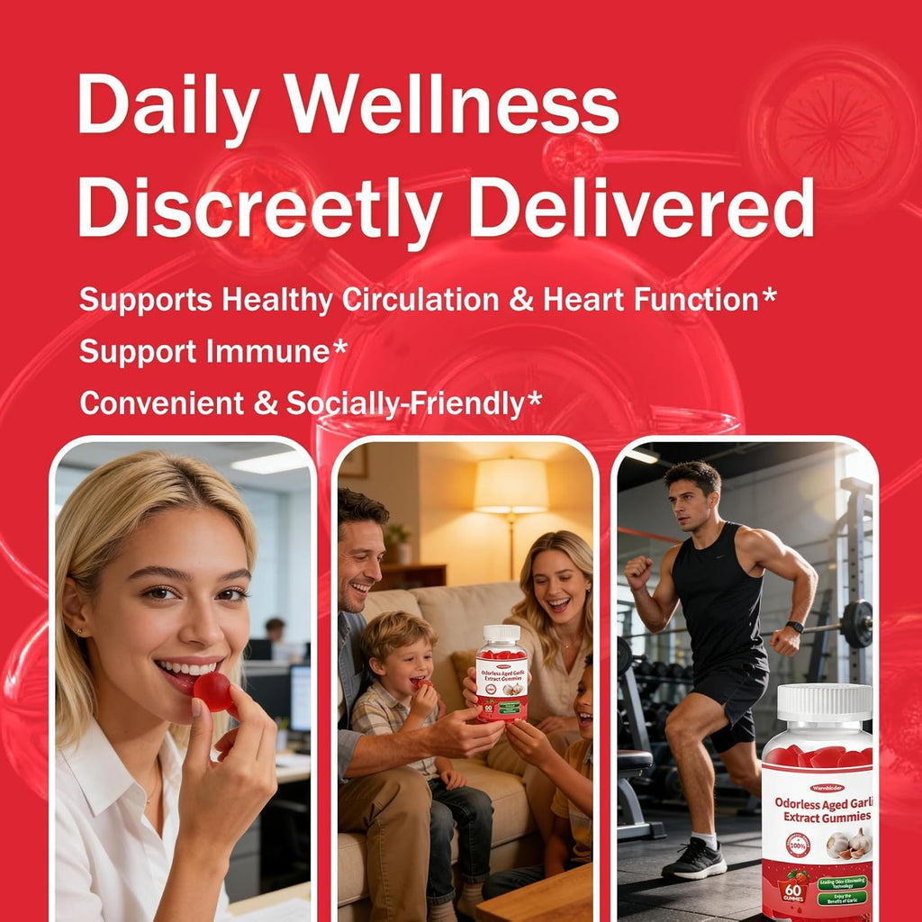 Aged Garlic Extract Gummies Strawberry Flavor U849