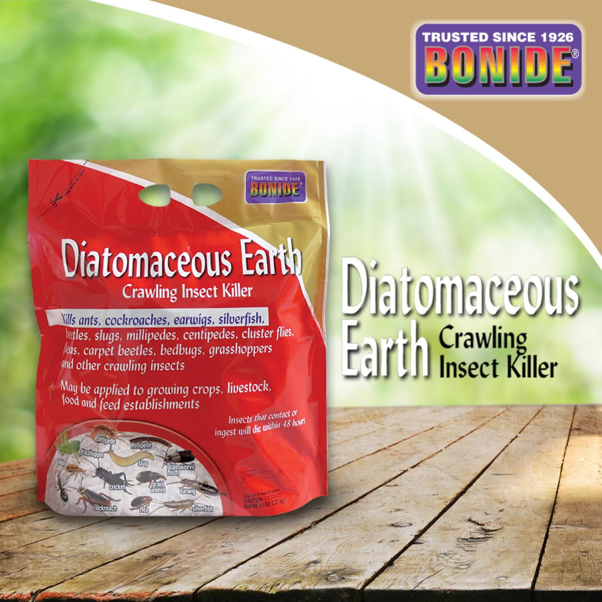 Diatomaceous Earth Crawling Insect Killer 5 lbs Y459