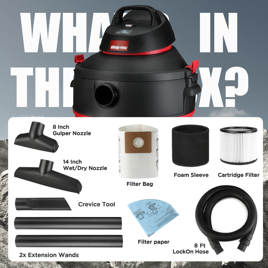 16 Gallon 6.5 Peak HP Wet/Dry Vacuum V7644
