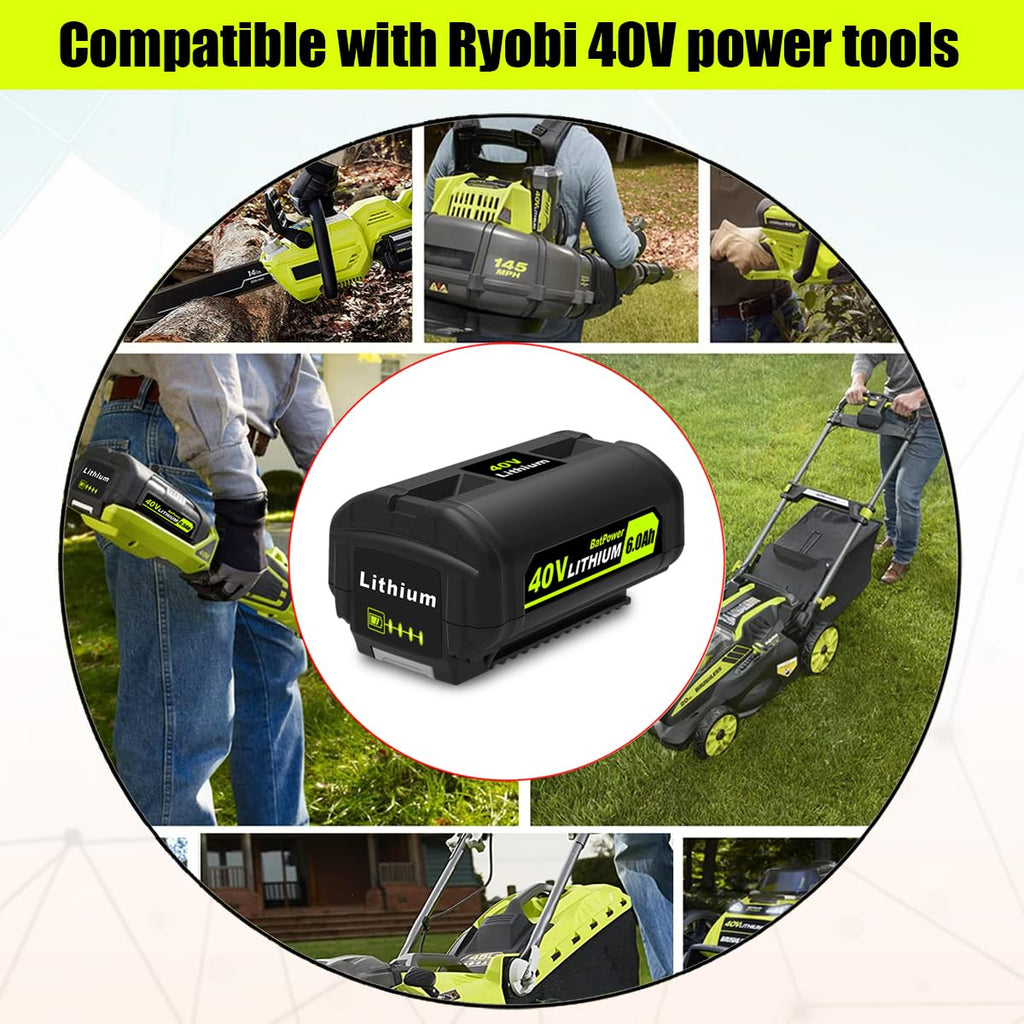 2-Pack 40V Lithium-Ion Battery and Charger Starter Kit Z921