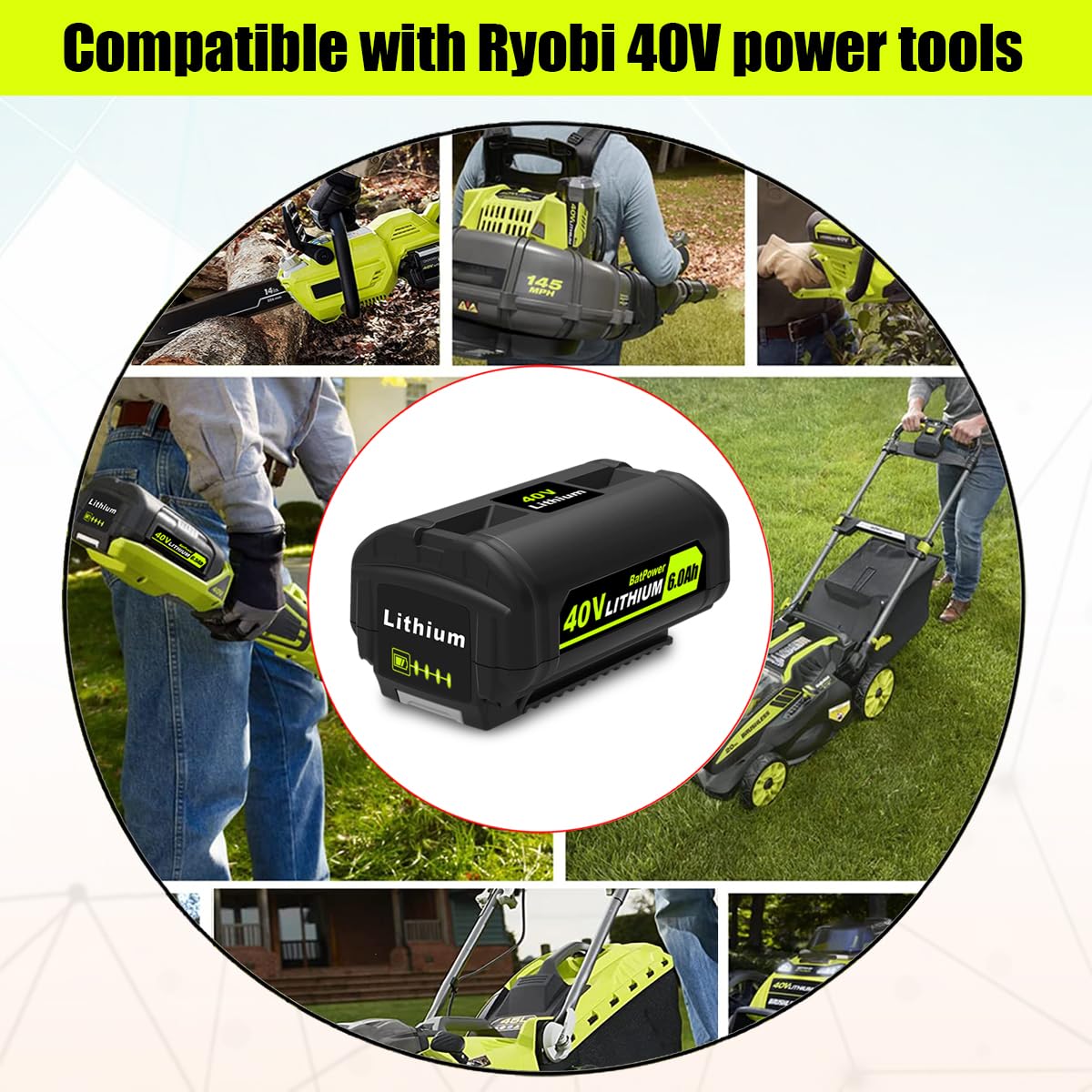 2-Pack 40V Lithium-Ion Battery and Charger Starter Kit Z921