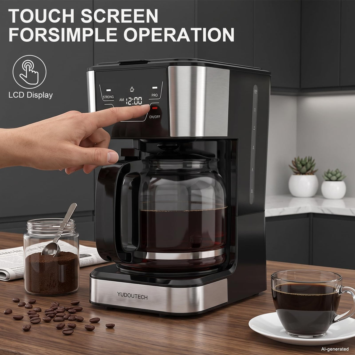 12-Cup Programmable Drip Coffee Maker K53674