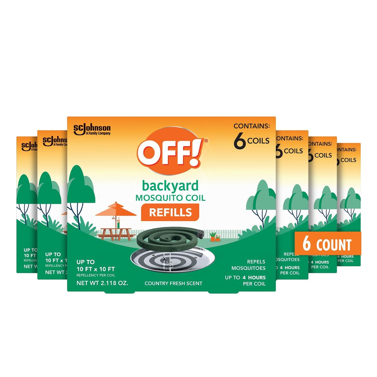 Mosquito Coil Refills 6 Count (Pack of 6) S456