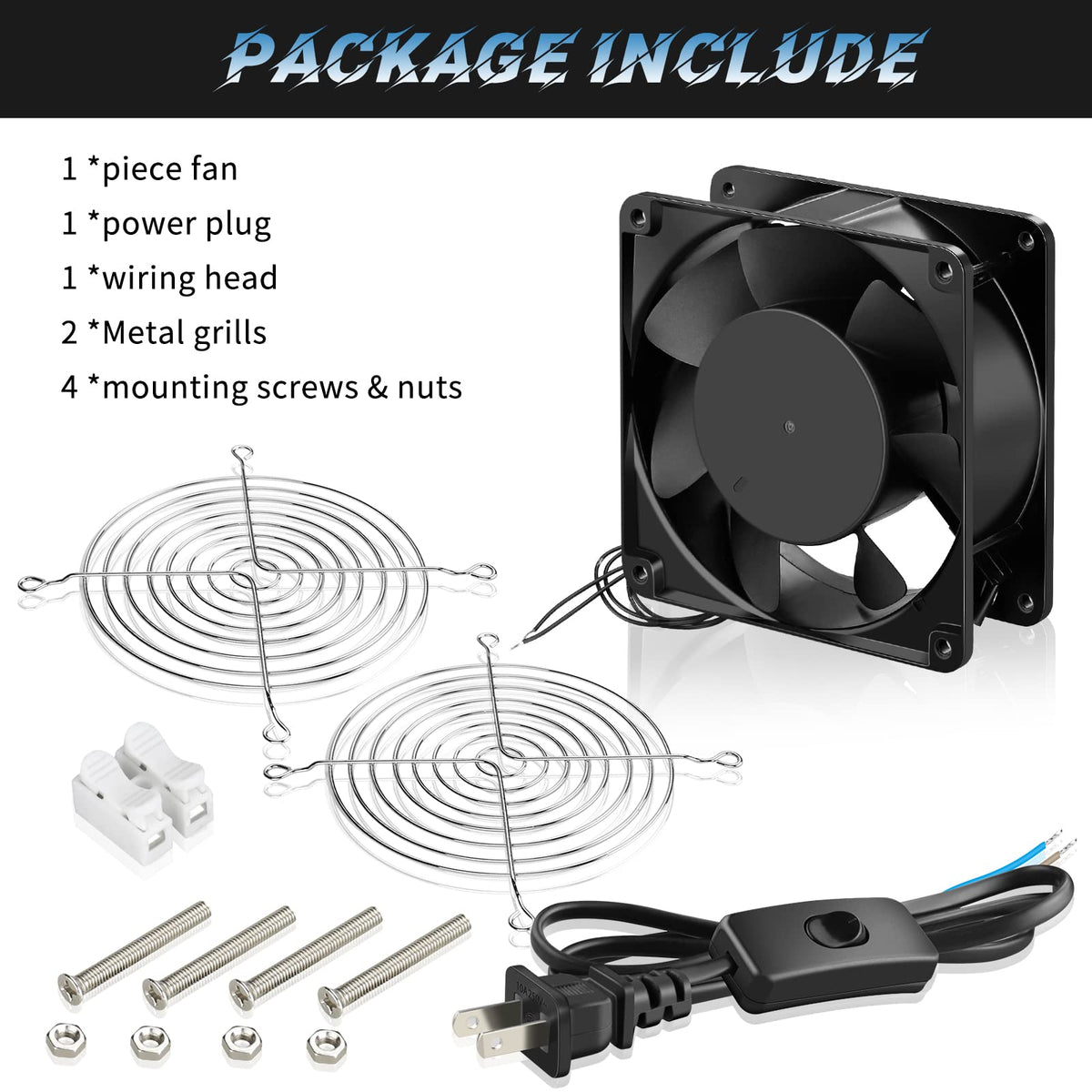 110V 120mm AC Axial Cooling Fan O987