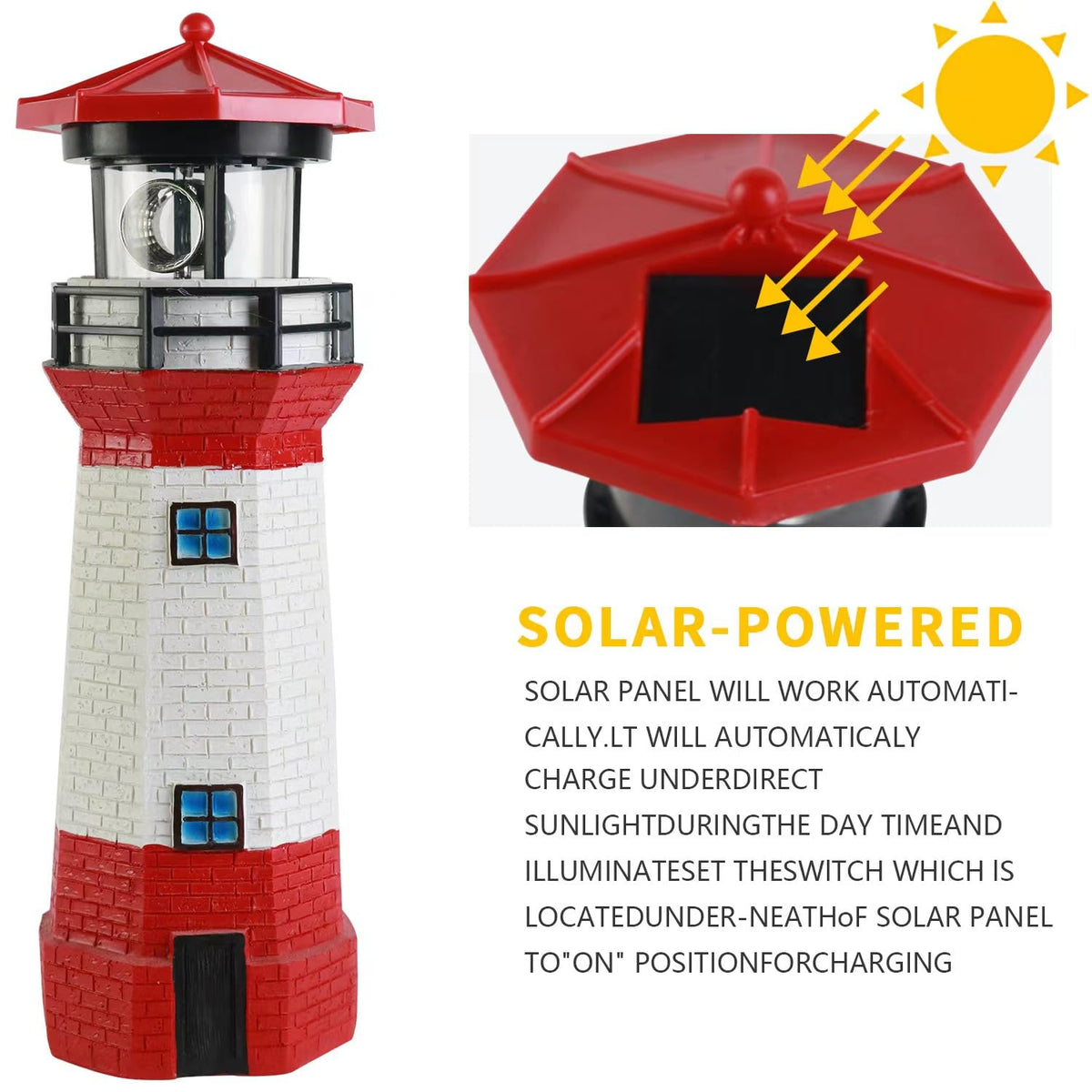 Solar Lighthouse Decorative Lights P758589