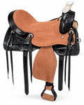Argentina Cow Leather Saddle Set with Headstall, Reins & Breastplate U7518