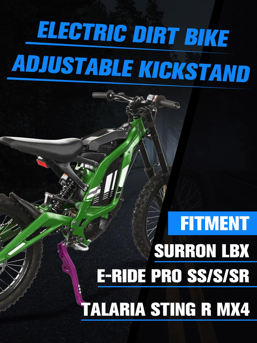Adjustable CNC Kickstand for Electric Dirt Bike V357759