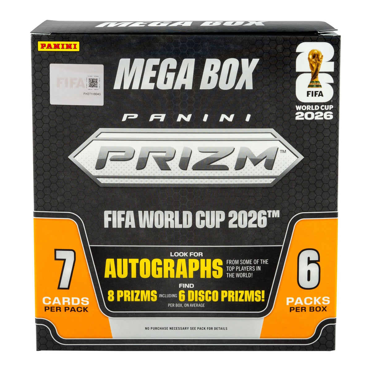 2026 Panini Prizm FIFA World Cup Trading Cards Mega Box T422479