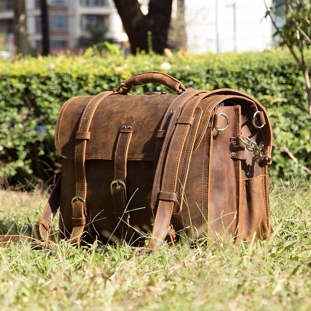 Leather Messenger Bag A41438