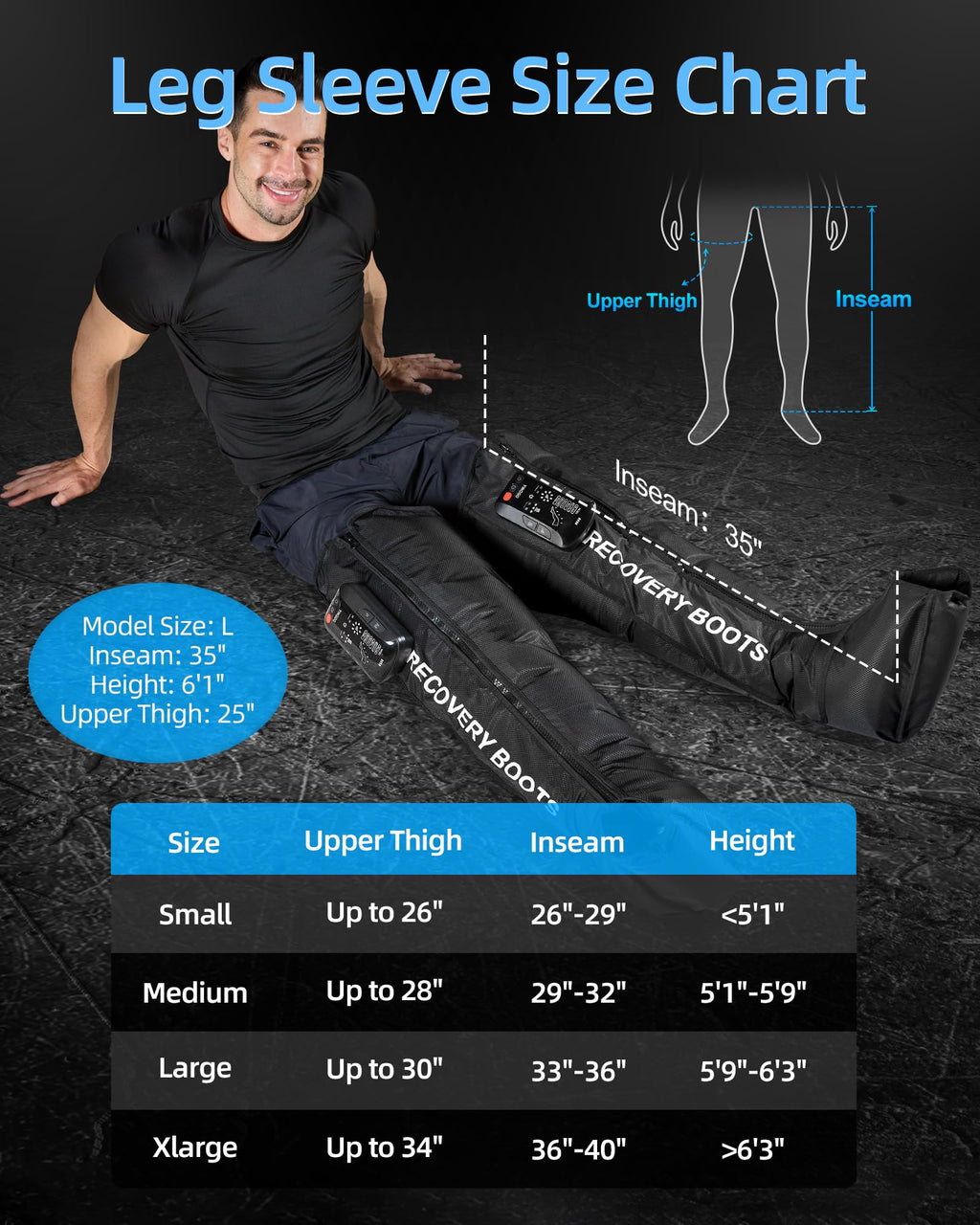 Leg Massager with Heat and Compression G584956
