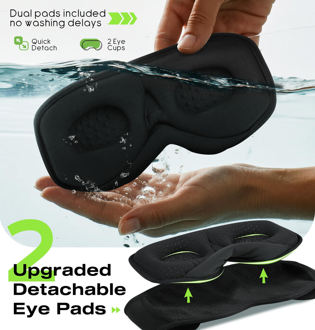 Bluetooth Sleep Headphones with 3D Eye Mask G65404