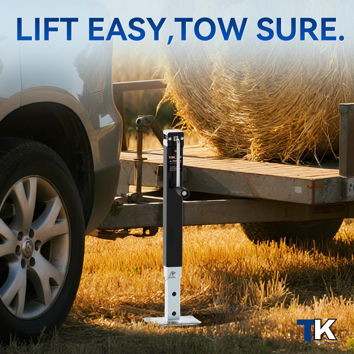15" Lift Heavy Duty Weld On Trailer Jack O17492