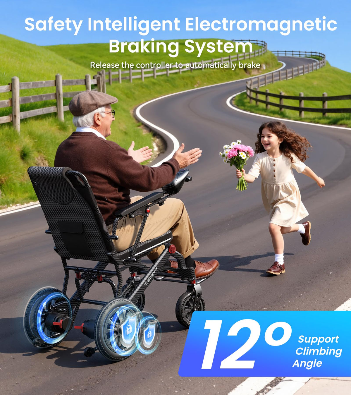 Lightweight Electric Wheelchair D6382