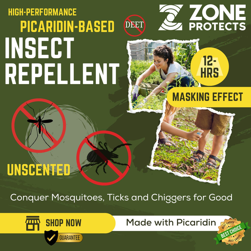 Unscented 10oz + 8oz Refill and Scented 4oz + Six 1oz Picaridin Insect Repellent Sprays C5086