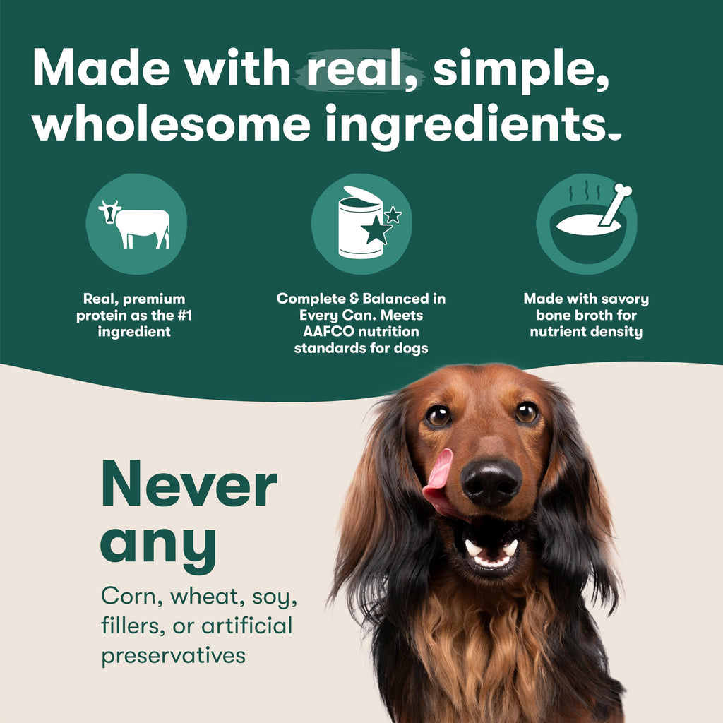Grain Free Beef & Vegetables Wet Dog Food 12 Pack Z26299