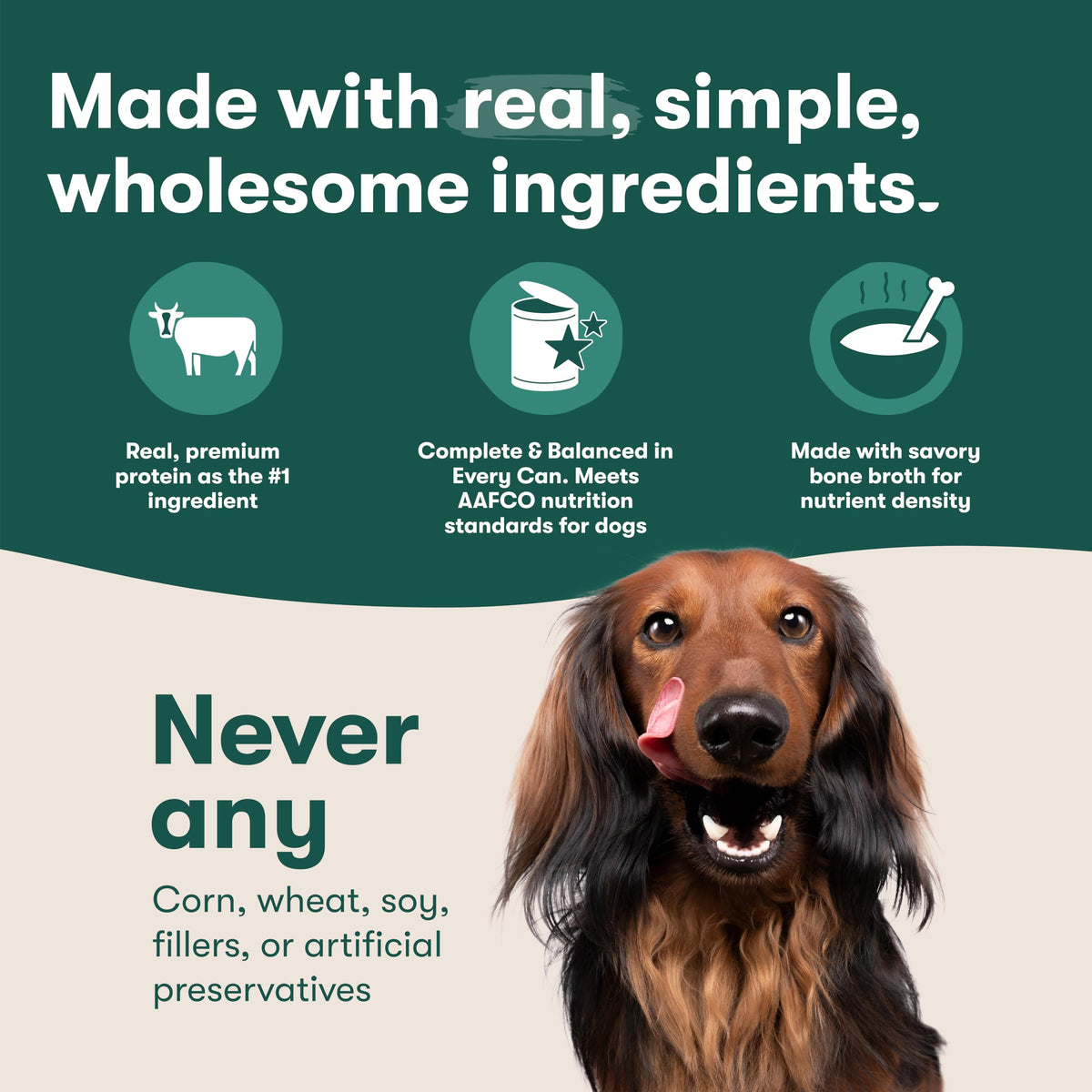 Grain Free Beef & Vegetables Wet Dog Food 12 Pack Z26299