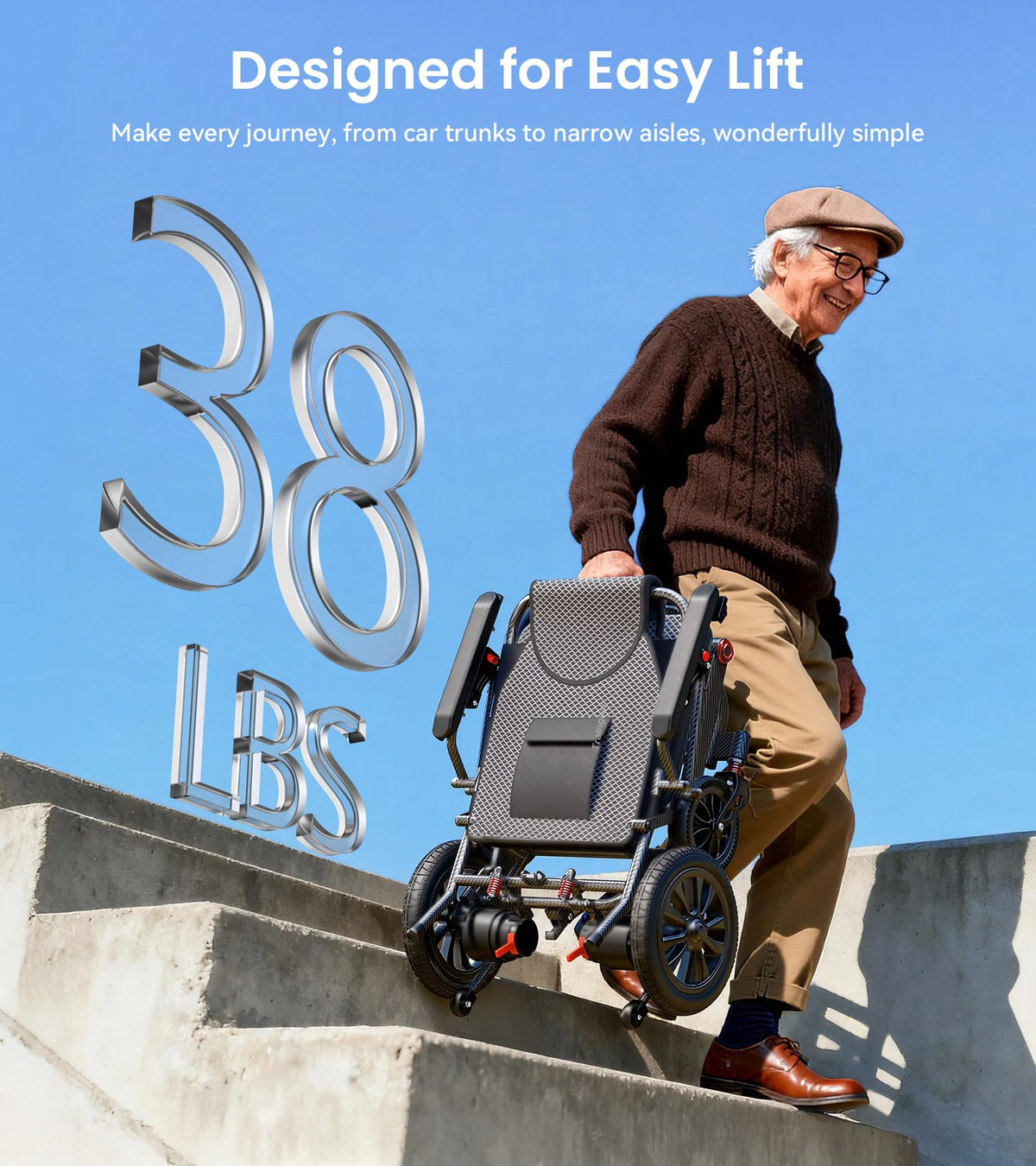 Lightweight Electric Wheelchair D6382
