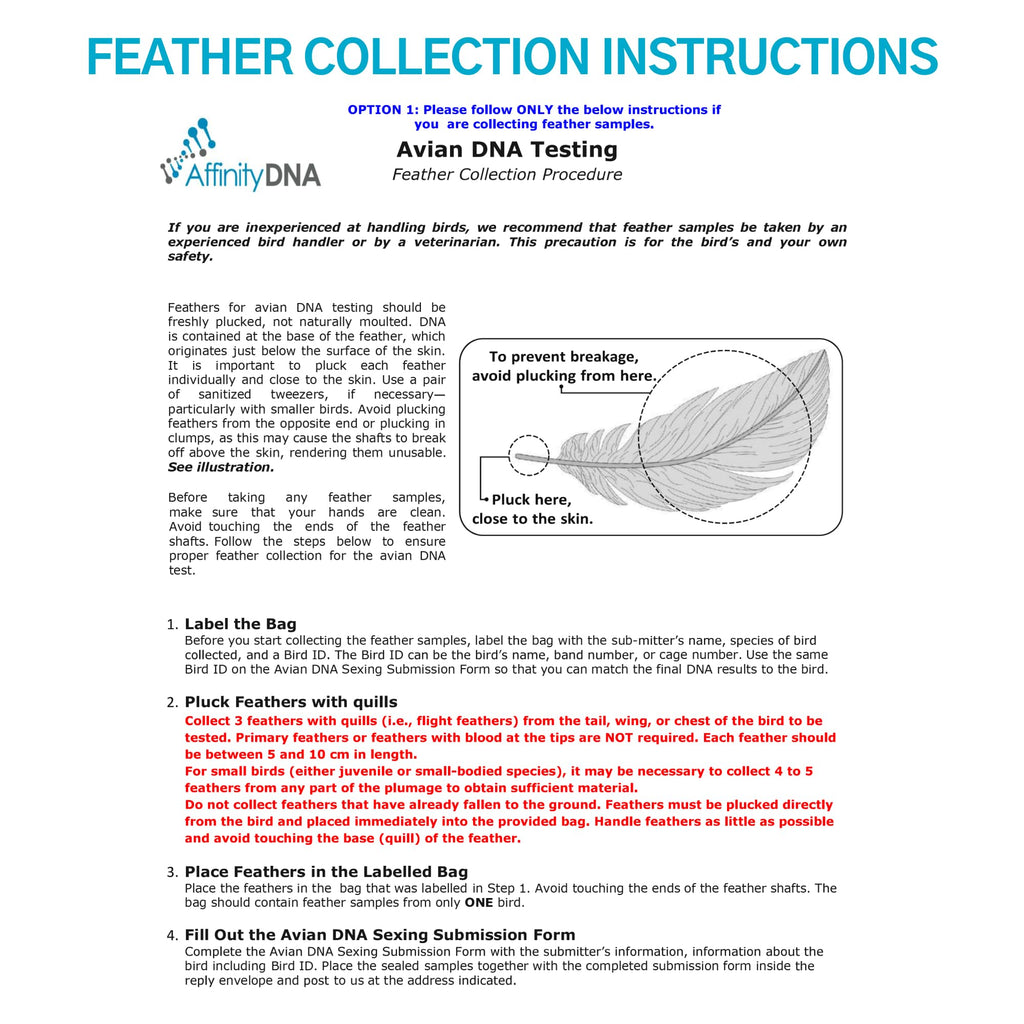 Bird Gender DNA Test Kit M47720