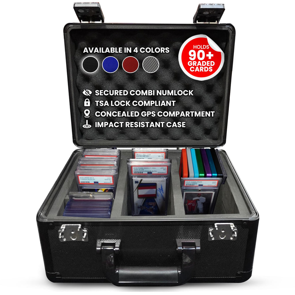 Black 3 Row Graded Card Storage Box with TSA Lock S698949