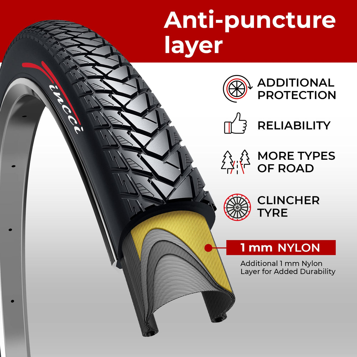 700x35c City Bike Tires & Tubes I929