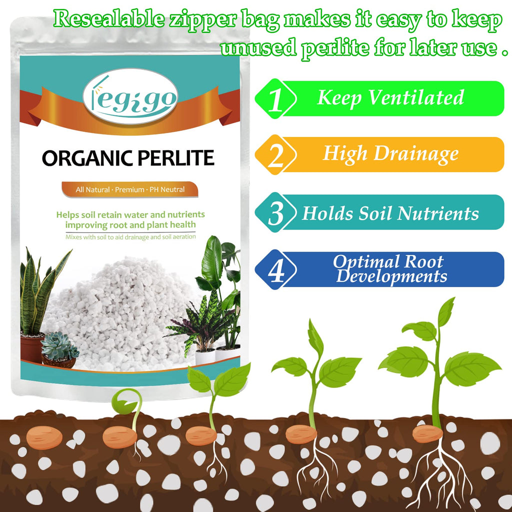 4 Quarts Organic Perlite for Plants N3625