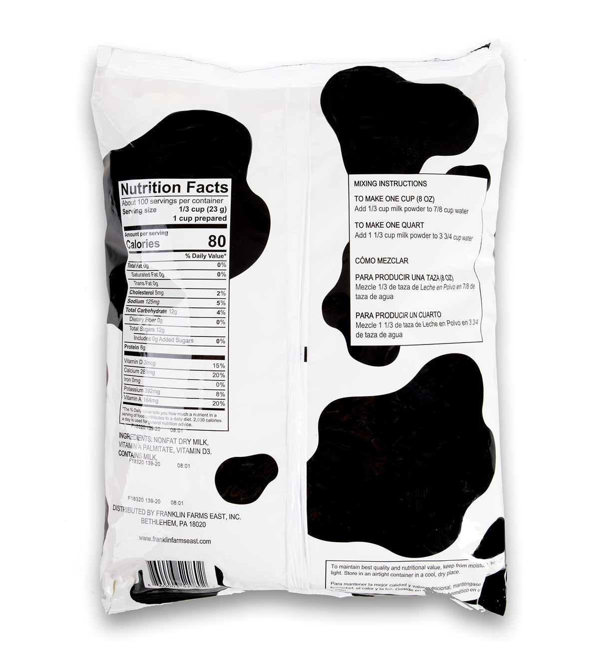 Instant Nonfat Dry Milk 5 Pound Bag R4836