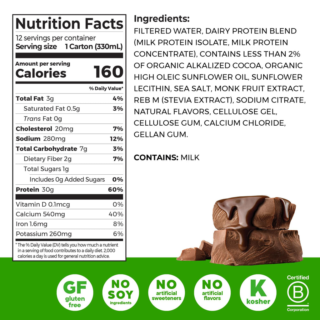 Chocolate High Protein Dairy Shake 11 oz 12pk K846