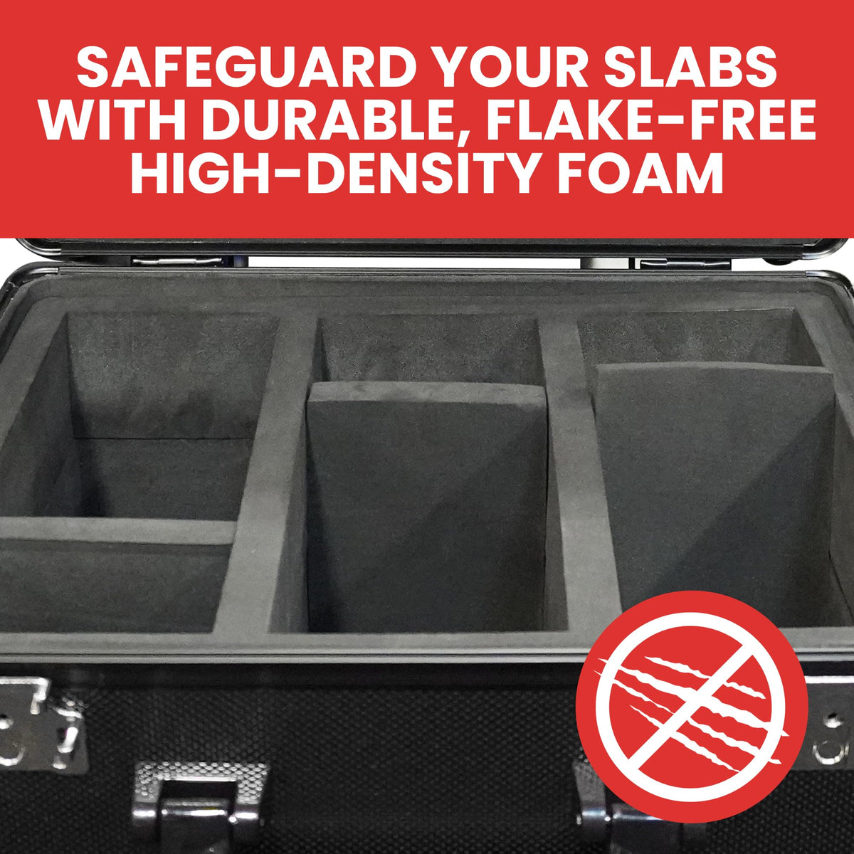 Black 3 Row Graded Card Storage Box with TSA Lock S698949