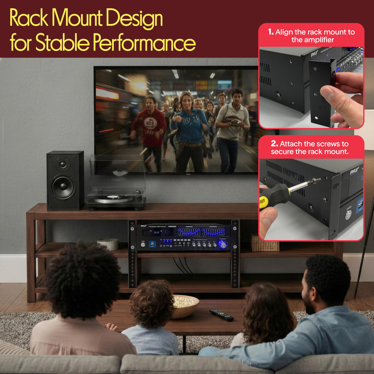 2000W 6-Channel Bluetooth Hybrid Home Amplifier T767