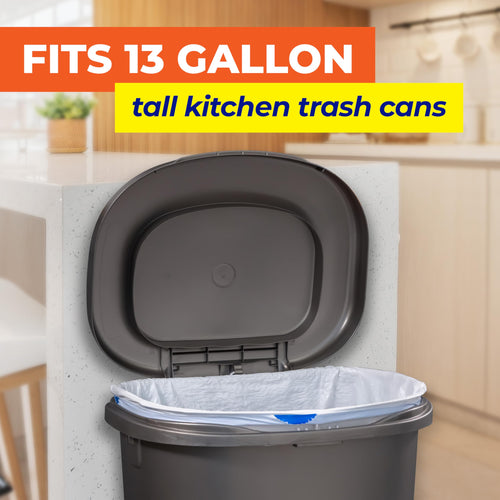 13 Gallon White Unscented Trash Bags 45ct N2750