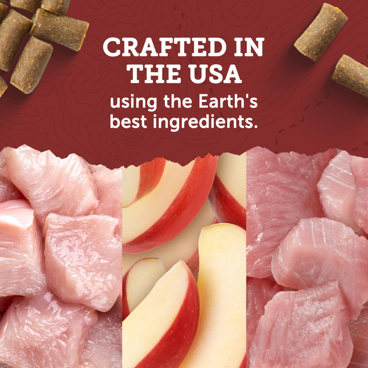 Chicken and Apple Recipe Dog Treats 6 oz B984