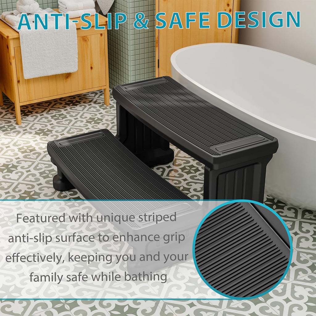 Non-Slip 2-Step Hot Tub Steps H8798