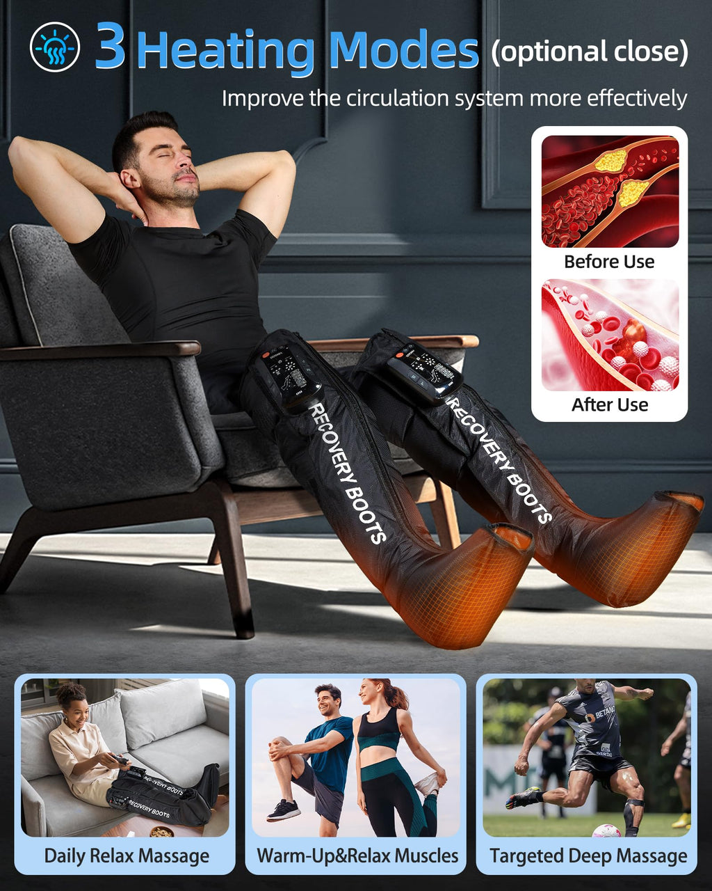 Leg Massager with Heat and Compression G584956