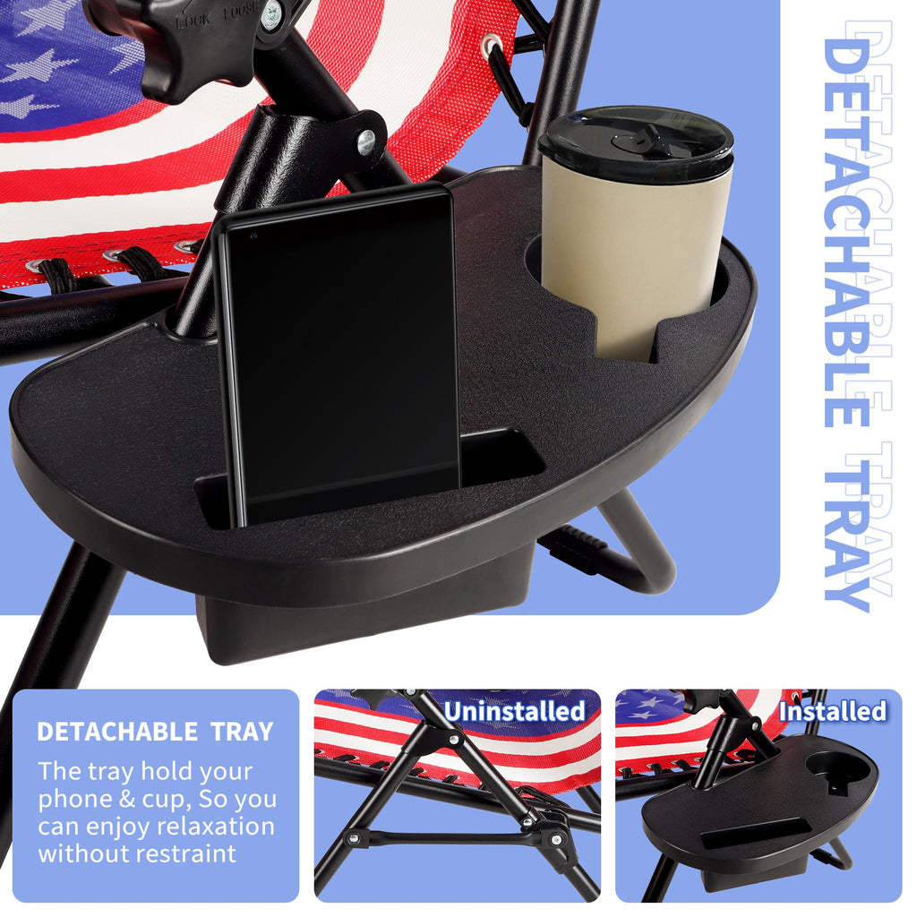Set of 2 Adjustable Steel Mesh Zero Gravity Lounge Chairs with Pillows & Cup Holder Trays N2193