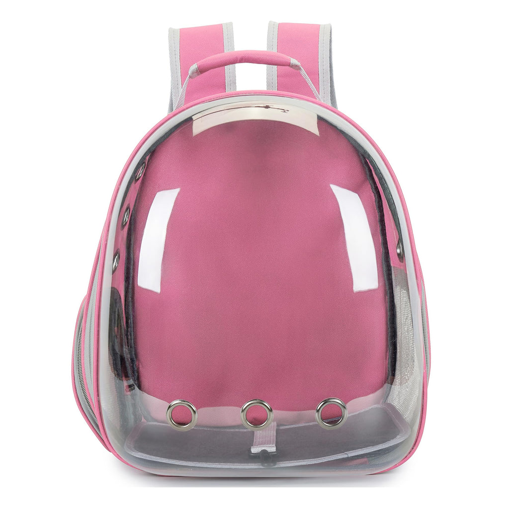 Cat Backpack Carrier Bubble Carrying Bag Pink X6121