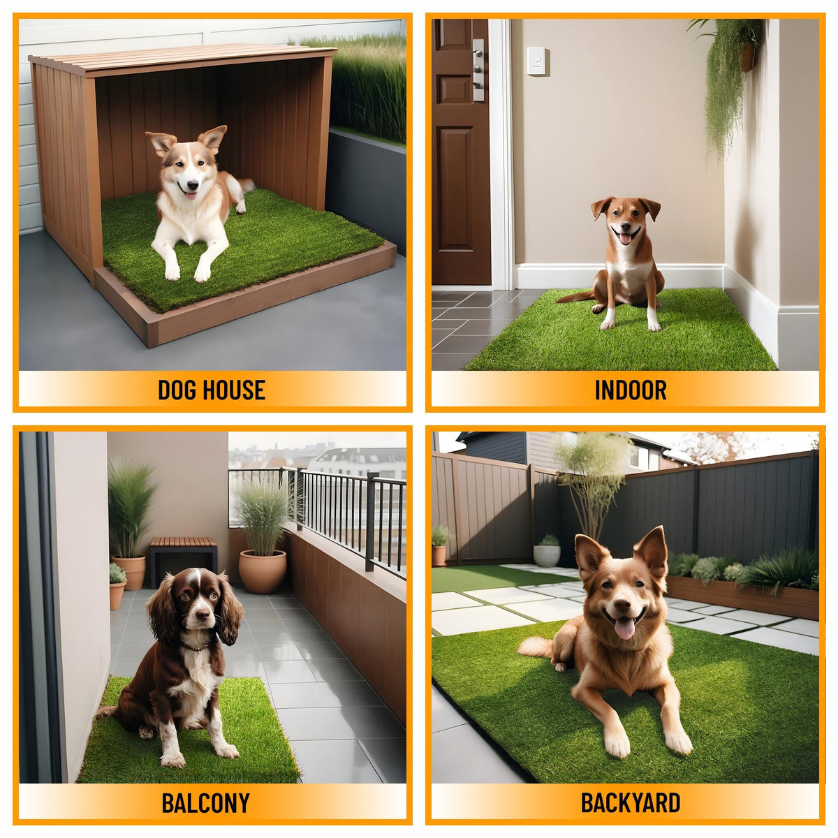 Artificial Grass Puppy Potty Training Pad with Tray 15" x 30" R517433