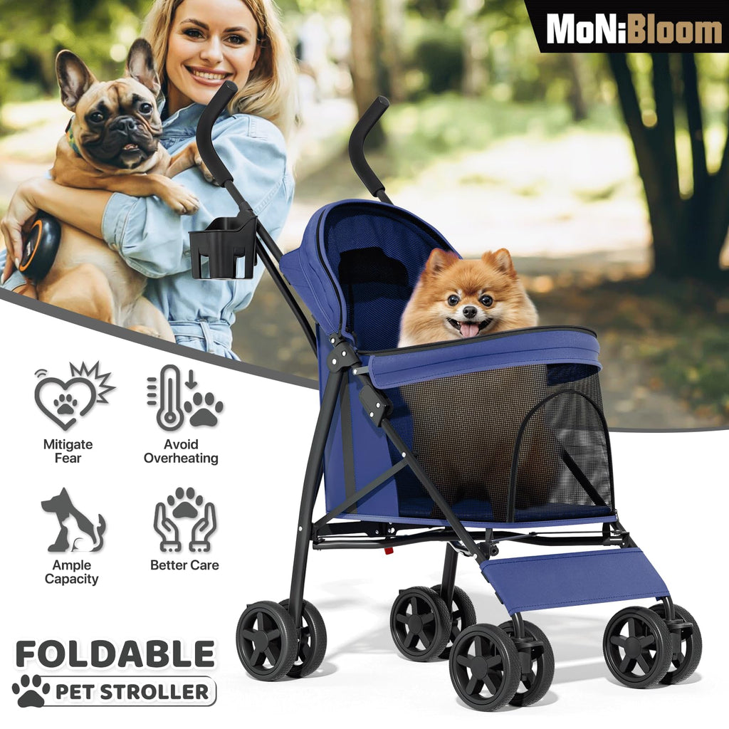 Navy Blue Pet Stroller B727955