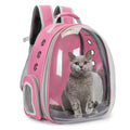 Cat Backpack Carrier Bubble Carrying Bag Pink X6121
