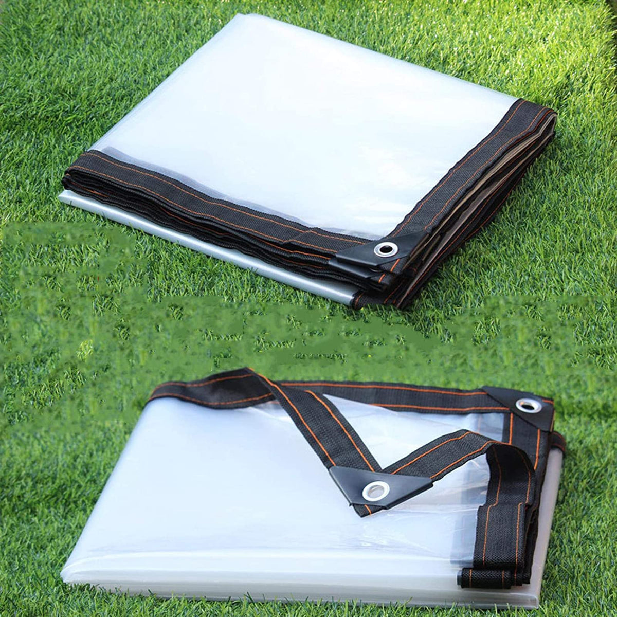 Heavy Duty Waterproof Clear 3x3ft Poly Tarp with Grommets Q971759