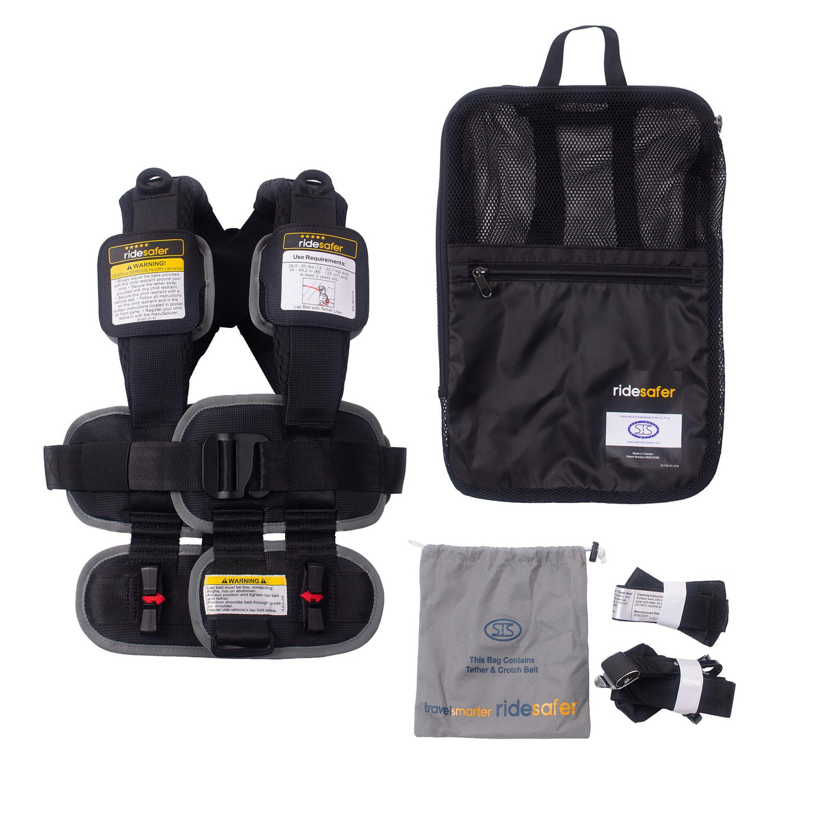 Black Small Lightweight Portable Child Safety Car Seat B2404