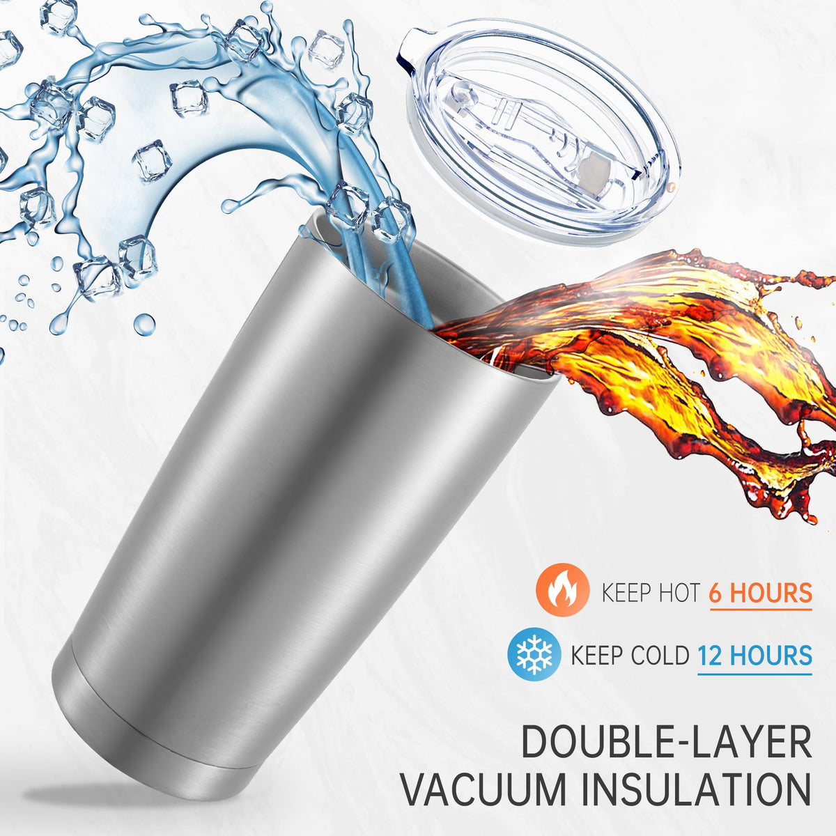 20 oz Stainless Steel Insulated Tumbler with Lid N552