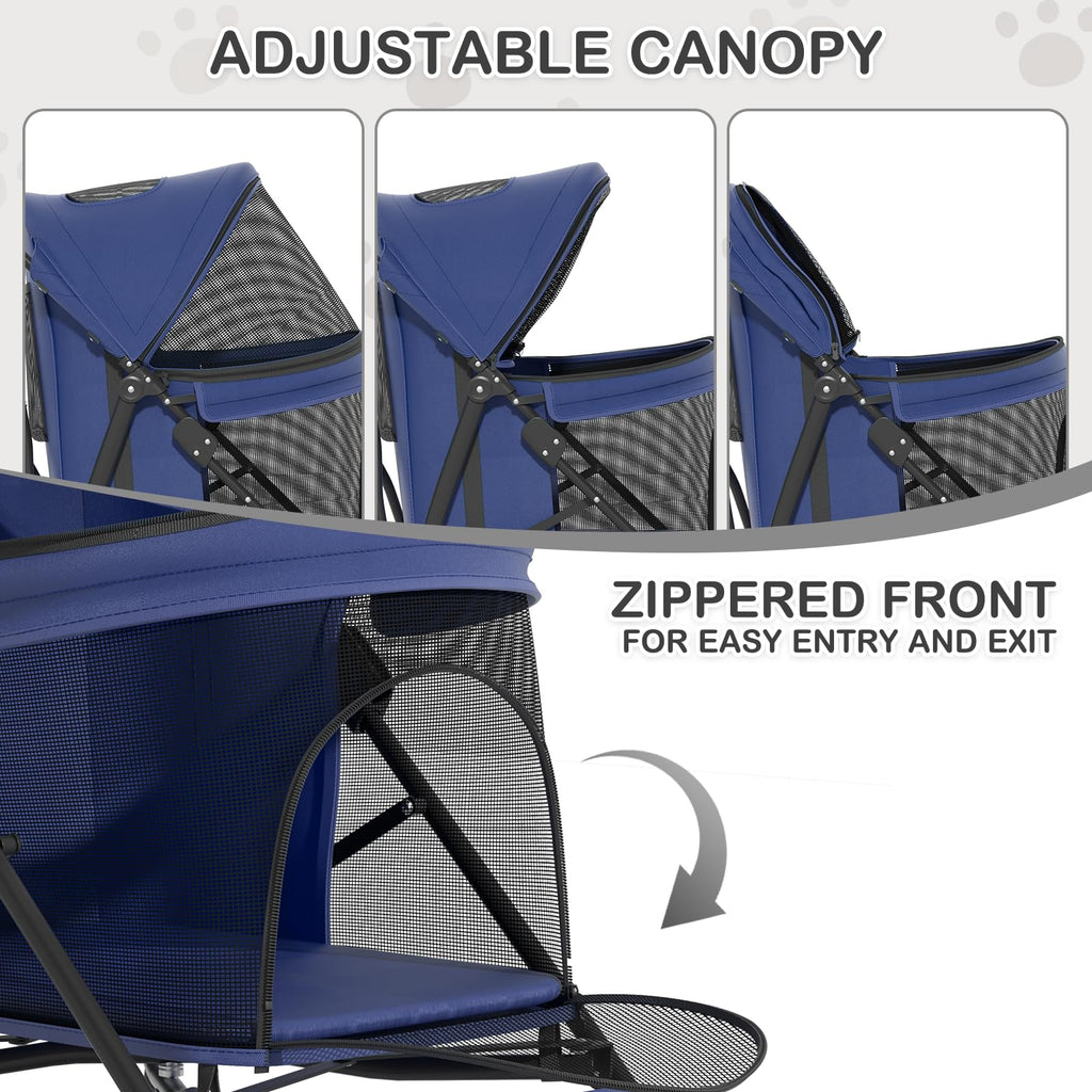 Navy Blue Pet Stroller B727955