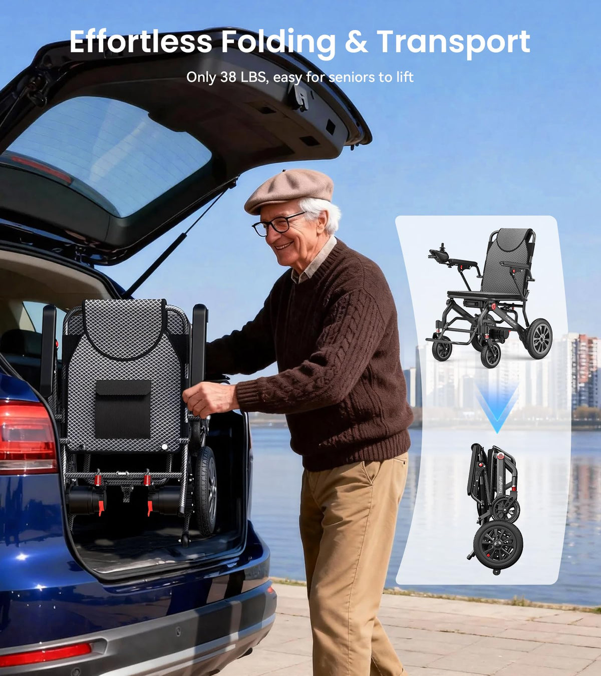 Lightweight Electric Wheelchair D6382