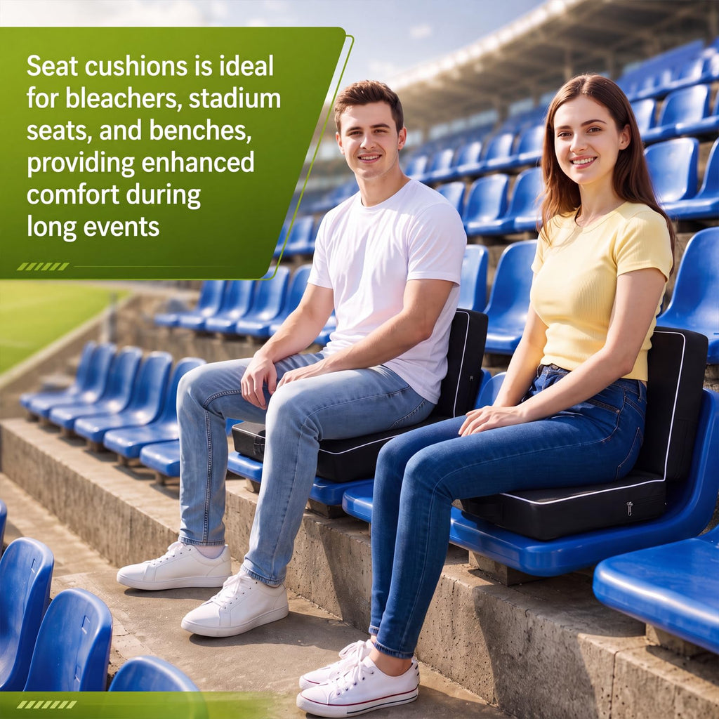 3 Pcs Portable Bleacher Chair Cushions with Handle F861