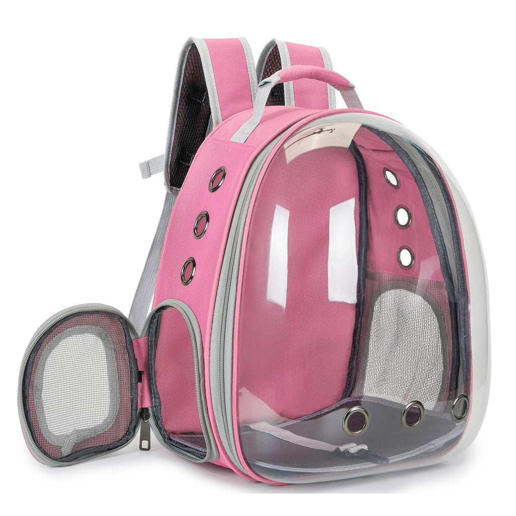 Cat Backpack Carrier Bubble Carrying Bag Pink X6121