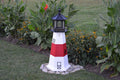 Amish-Made 39" Tall Solar-Powered LED Lighthouse C662514