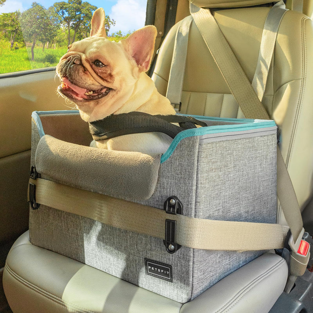 Foldable Dog Booster Car Seat with Safety Tether X22848